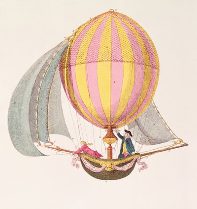 Conception pour un dirigeable, Français, c.1785 - French School